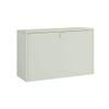 Valeria Wall Mounted Folding Study Desk cum Bookshelf in Ivory Colour