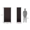 Fidora 2 Door Solid Wood Wardrobe in Mahogany Finish