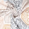 Off White Floral 4 Pcs Comforter Set With Queen Size Bedsheet With 2 Pillow Covers