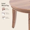 Florence Oval Solid Wood Coffee Table In Teak Finish