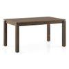 Atlas Solid Wood 6 Seater Compact Dining Table In Danish Walnut Finish with 6 Celia Dining Chair in Deep Olive Velvet Fabric