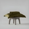 Stoa Paris Single Bedsheet with 1 Pillow Cover sheet with Olive Oasis