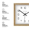 Wooden Square Wall Clock with Contemporary Dial