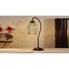 Multicolor Mosaic Glass Curvy Table lamp with Iron Base (EN21)