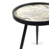 Oalveil Solid Wood Side Table in Black Finish