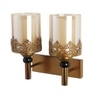 Eliante Modern Wall Lights Mild Steel & Glass Material Antique & Champaign Finish