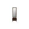 Hand-Painted Solid Wood Dresser in Multicolour with Mirror