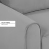 Clevam 3 Seater Pull Out Sofa cum Bed  in Grey Colour