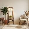Francis Beige Jute Floor Lamp with Beige Jute Base