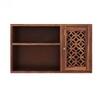 Mercury Solid Wood Wall Shelf in Honey