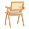 Scandinavian Kairi Dining Chair Beige Natural Wood Finish
