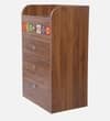 Ethnica Chest of Drawers with 4 Drawers in Columbian Walnut Finish