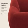 Niyo Fabric Lounge Chair in Poppy Colour