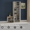 Baltoro 20 Pair Shoe Rack with Seating in White Finish