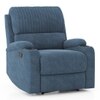 Dawson Fabric One Seater Manual Recliner in Coastal Blue Colour