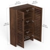 Bluewud Wimzoe Engineered Wood Shoe Racks In Brown Maple Finish
