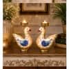 Desert Art Metal Handpainted Duck Tealight Holder Set of 2