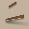 Slimline 48 Brown Solid Wood Single Hanging Light
