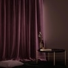 Stoa Paris Velvet Curtains for Window, Premium Dim-Out Curtain for Pack of 1, Date Night - Vintage Rose