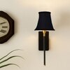 Devansh Metal Electric Wall Light in Black Colour with Black Shade Count of 1 Light