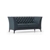 Weston 2 Seater Luxury Italian Leather Sofa In Aegean Sea