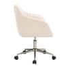 Doe Buck Colm Modern Beige Leatherette Office Chair