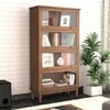 Malabar Solid Wood Bookshelf in Amber Walnut Finish