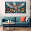 The Castle Decor Birds Wall Painting Wooden Framed 27x48 Inch (Style 4)