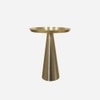 Metalsmith Metal Side Table in Gold Finish