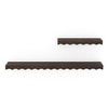 Ruki Set Of 2 - Medium And Large Wall Shelves In Toasted Walnut Finish