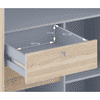 Loretta Sliding Door Wardrobe With Mirror in Sonoma Oak Finish