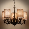 Devansh Gold Wall Mounted Lamp With Off-White Cotton Shade