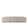 Sophisticated Wood Right Aligned 3-Seater With Upholstery Non Storage Sofa In White Colour