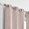 Stoa Paris Satin Curtain for Door, 70% Blackout Curtains, Set of 2, Versailles - Noble Rose with Back Lining