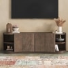 Torin Solid Wood TV Cabinet In Danish Walnut Finish