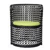 Brisbane Wicker Table And Chair Set Black And White Finish