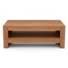 Epsilon Solid Wood Coffee Table In Amber Walnut Finish