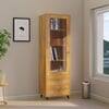 Hexa Engineered Wood Bookshelf Wooden Multipurpose Storage Rack in Giant Wood Colour