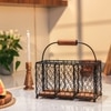 Ireka Home Arcade Acacia Wood Cutlery Holder – 3 Section Organizer
