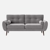 Faro Velvet 3 Seater Sofa in Grey Colour