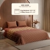 Stoa Paris King Size Bedsheet Bedsheet,  Copper