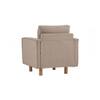 Scandinavian Nexon One Seater Sofa Natural Wood Finish