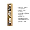 Hexa Engineered Wood Bookshelf Multipurpose Storage Rack in Slate Grey Colour