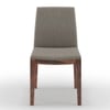 Galatea Solid Wood Dining Chair in Teak Finish & Grey Colour - Set of 2