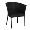 Lismore  Wicker Table And Chair Set In Black Finish