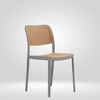 Kepler Brooks Zen Cafeteria Dining Chair in Grey Colour