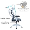 Ssilae High Back Ergonomic Chair in Grey Colour