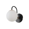 Eliante Modern Wall Lights Mild Steel, Glass & Glass Material Brown, Gold & White Finish