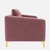 Arab Velvet 1 Seater Sofa Peach Color