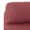 Maurice Leather Recliner in Maroon Colour